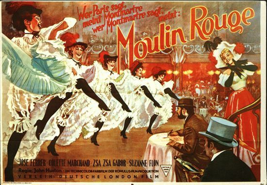 Vintage Moulin Rouge Movie Poster A3/A2/A1 Print
