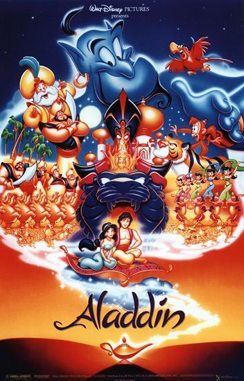 Vintage Aladdin Movie Poster A3/A2/A1 Print