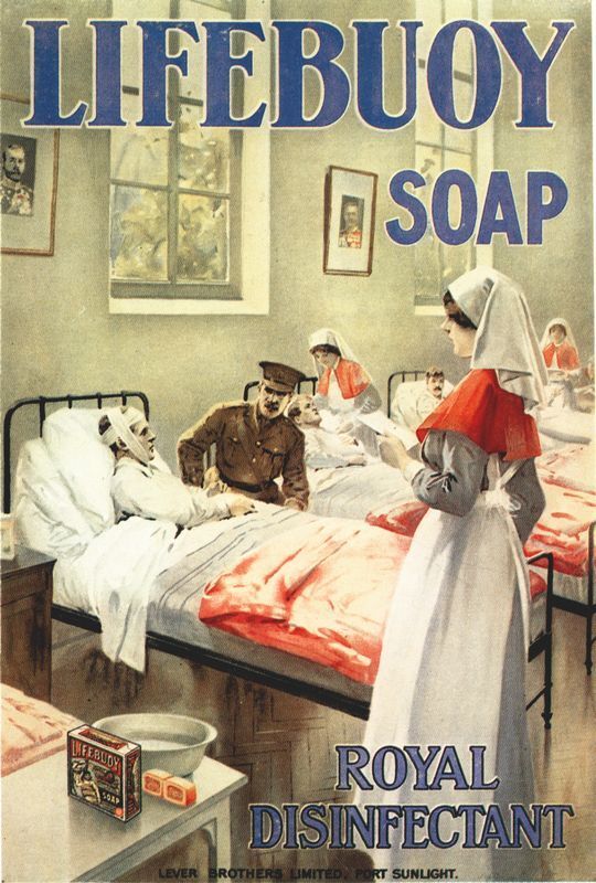World War One Lifebuoy Soap Advertisement Poster A3/A2 Print