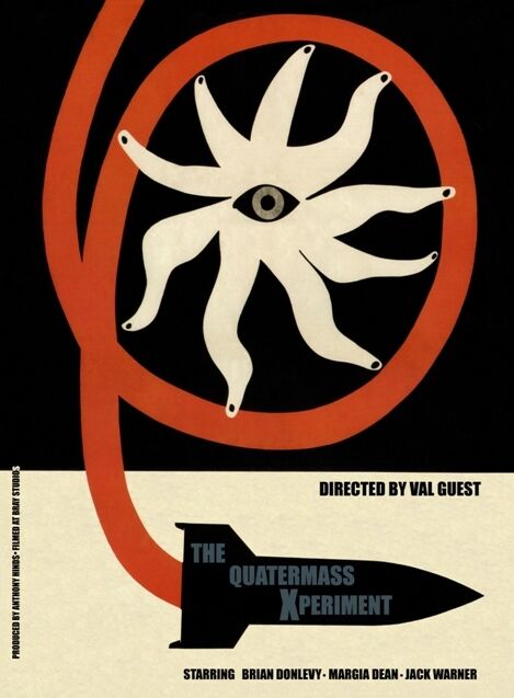 THE QUATERMASS EXPERIMENT RARE HAMMER HORROR FILM POSTER A3 / A2  REPRINT