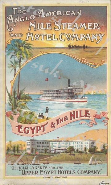 Early 20th Century Nile Cruise Egypt Tourism Poster A3/A4 Print