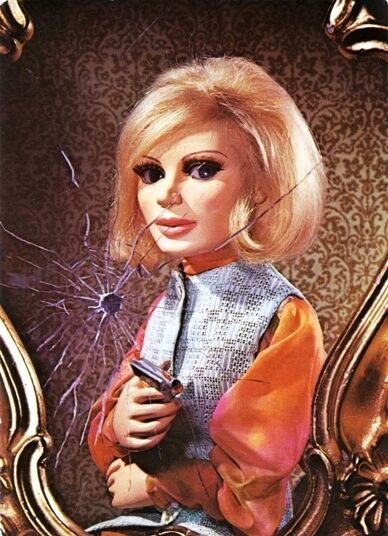 VINTAGE THUNDERBIRDS LADY PENELOPE G. ANDERSON COLOUR PHOTO POSTER A3 REPRINT