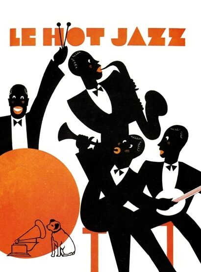 1920's HMV French Jazz  Poster   A3/A2/A1 Print