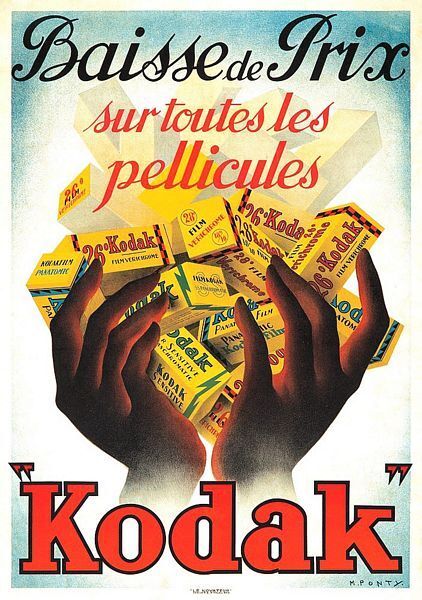 Vintage French Kodak Film Advertisement  Poster  A3 Print