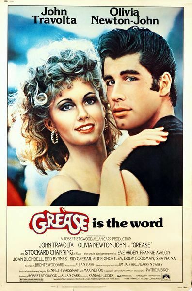 Vintage Grease Movie Poster  A3 Print