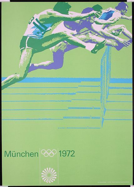 1972 Munich Olympics Athletics Poster  A3 Print