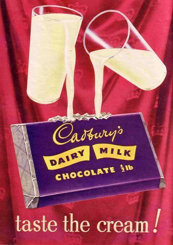 Vintage Cadburys Dairy Milk Advert poster A3 reprint