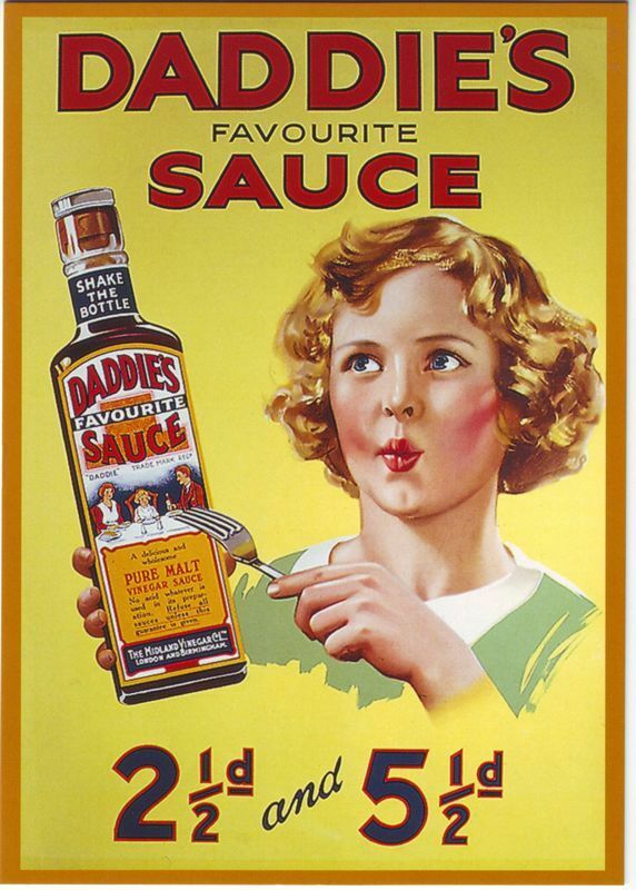 1930's Daddies Sauce Advertising Poster A3 / A2 Print