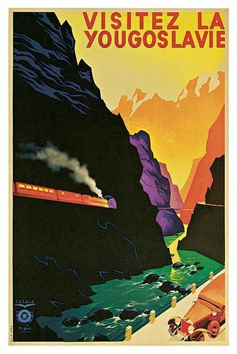 1935 Yugoslavia Tourism Travel A3 Poster Reprint