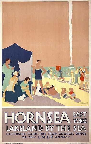 Vintage LNER Hornsea Yorkshire Railway Poster   A3 Print