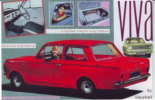Vintage Vauxhall Viva Advertising Poster A3 Reprint