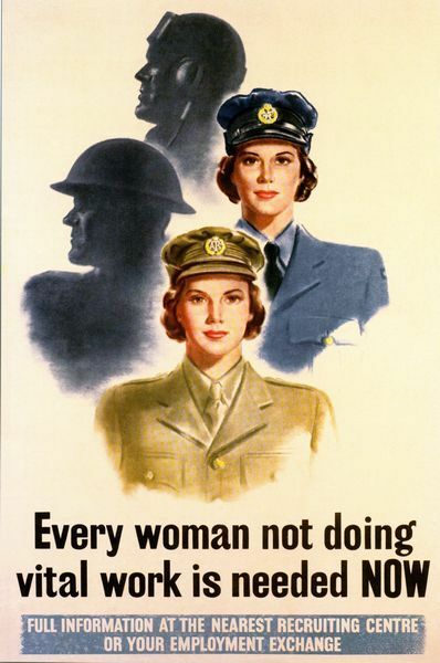 World War Two Women's Recruitment  Poster  A3/A2/A1 Print