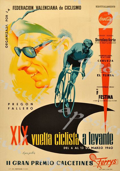 1960 Peace Race Cycling Poster A3/A4 Print