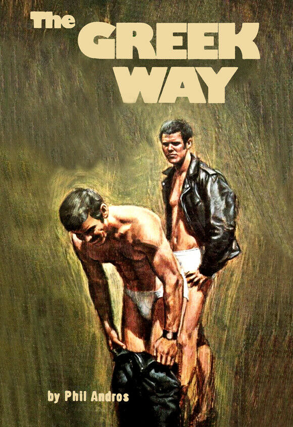 THE GREEK WAY 1960'S HOMO-EROTICA PAPERBACK COVER ART A3 POSTER REPRINT