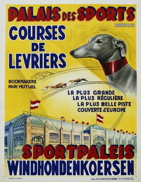 Vintage Belgian Brussels Greyhound Racing Poster A3 Print – Vintage ...