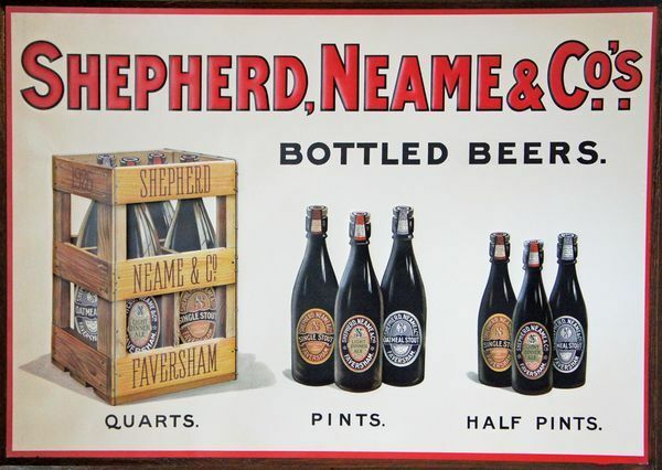 1920's Shepherd Neame Brewery Advertising  Poster A3 Print