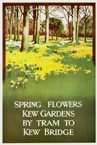 1911 London Transport Kew Gardens Poster A3 Print