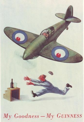 World War 2 Guinness Advertisement Poster A3 / A2 Print