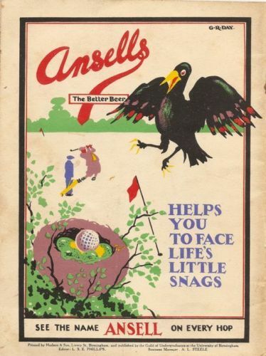 Vintage Ansells Beer Advertising Poster A3 Reprint