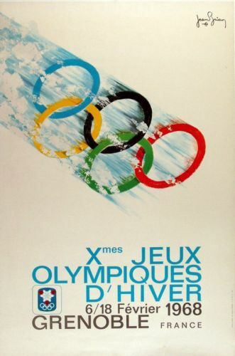 1968 Grenoble Winter Olympics A3 Poster Reprint