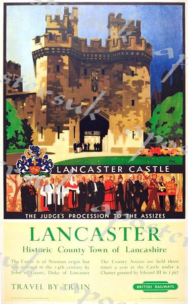 Vintage British Rail Lancaster Railway Poster A3/A4 Print