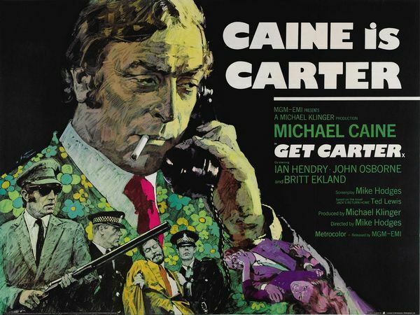 Vintage Get Carter Michael Caine Movie Poster A3 Print
