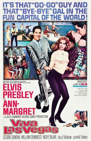 Vintage Viva Las Vegas Elvis Presley Movie Poster A3 Print