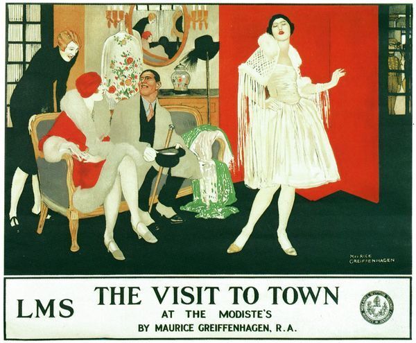 Vintage LMS Visit To Town Railway Poster A3/A2/A1 Print