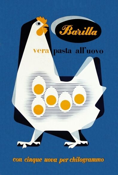 MID CENTURY 1950'S ITALIAN PASTA ADVERTISEMENT V.5  POSTER A3 REPRINT