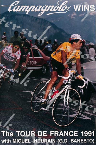 1991 Tour de France Promotional Cycling Poster A3/A4 Print