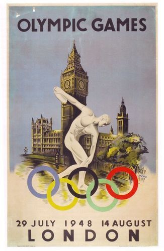 1948 London Olympics A3 Poster Reprint