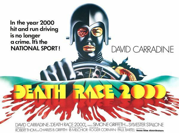 Vintage Death Race 2000 Movie Poster A3 Print