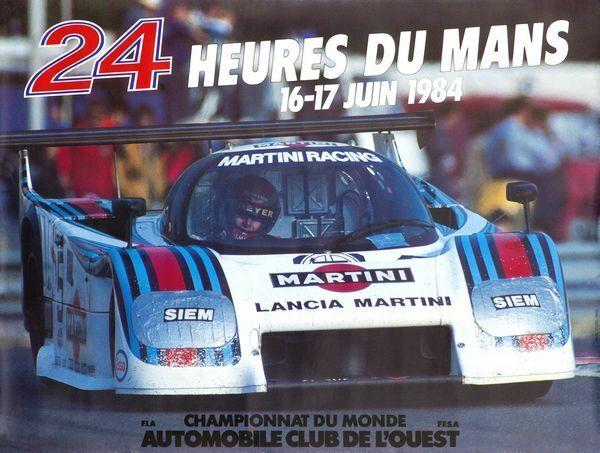 1984 Le Mans 24 Hour Race Motor Racing  Poster A3 Print