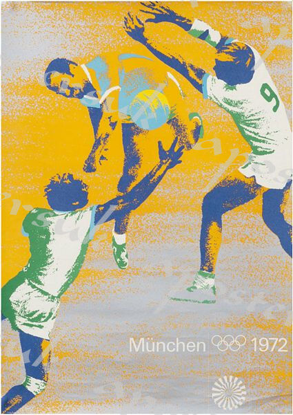 1972 Munich Olympics Handball Poster A3/A4 Print