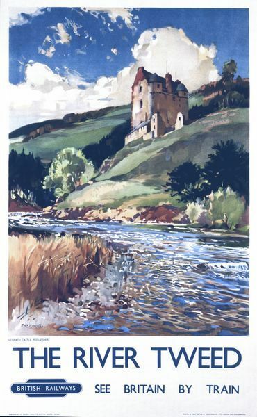 Vintage British Rail River Tweed Railway Poster A3/A2/A1 Print