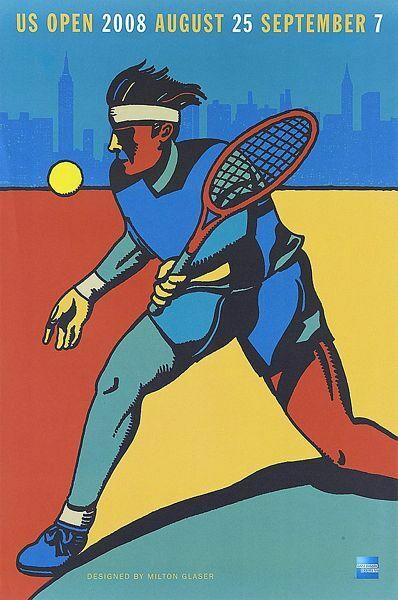 2008 US Open Tennis Poster A3 Print