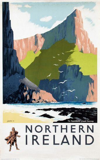 Vintage Northern Ireland Tourism Poster A3 Print