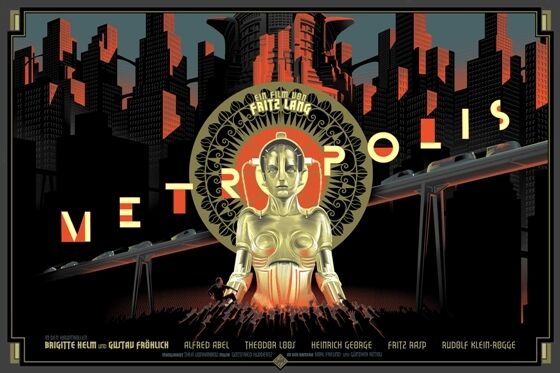 METROPOLIS ICONIC 1927 FRITZ LANG SILENT FILM A3 POSTER RE PRINT