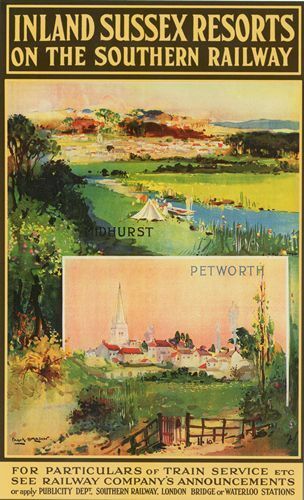 Southern Railway Midhurst Petworth Sussex Railway Poster A3 Print