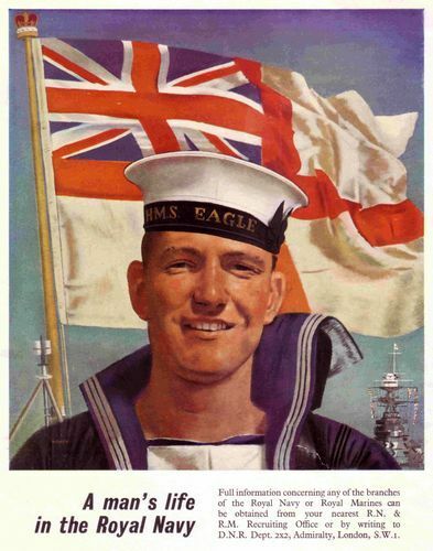 Vintage Royal Navy Recruitment poster A3 reprint