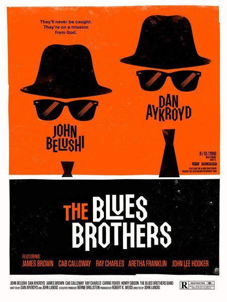 Vintage Blues Brothers Movie Poster A3/A2/A1 Print