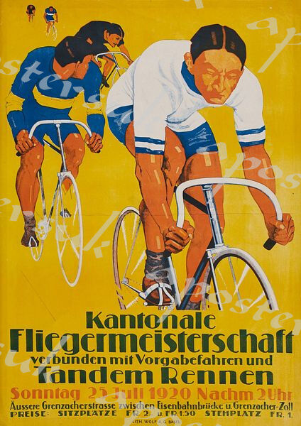 1920's German Cycling Race Poster A3/A4 Print
