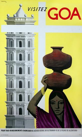 Vintage Goa India Tourism Poster A3 Print