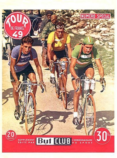 Vintage 1949 Tour de France Cycling Poster A3 Print