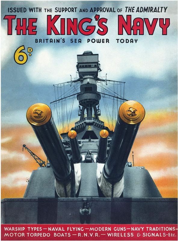 1930's British Royal Navy Poster  A3/A2 Print