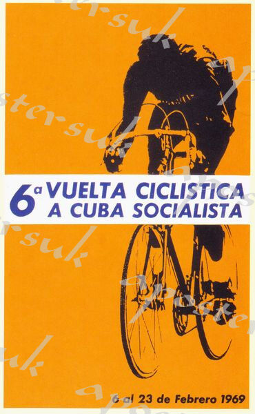 Vintage Cuban Cycling Race Poster A3/A4 Print