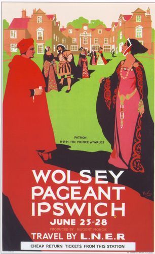 1930 LNER Poster Wolsey Pageant Ipswich A3 / A2 Print