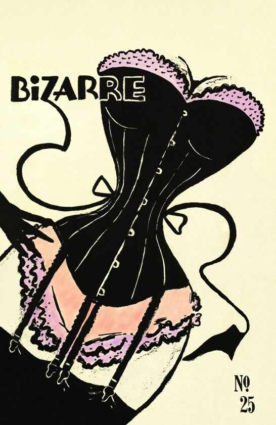 VINTAGE 1940'S BIZARRE FETISH  MAGAZINE COVER VOLUME 25 ART A3 POSTER RE PRINT