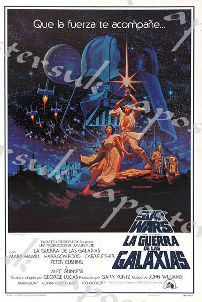 Vintage Spanish Star Wars Movie Poster A3/A4 Print