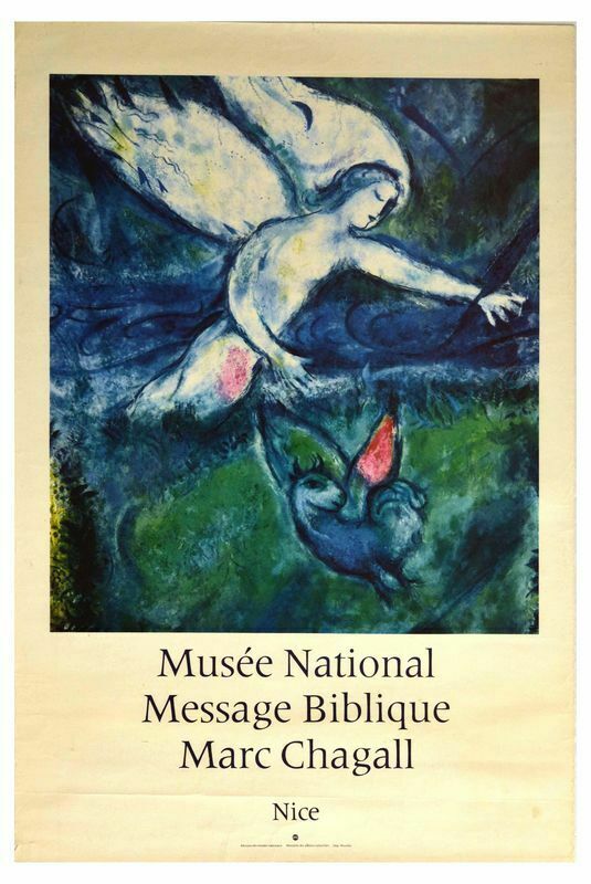 Vintage Marc Chagall Nice Art Exhibition Tourism Poster Print A3/A4